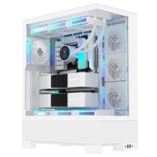 Кейс FSP U691-WP, Panoramic ATX Ultra Tower, ATX(BTF), M-ATX, Mini-ITX, USB3.0 x 2, Type-C, TG, White