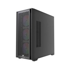Корпус Wintek Andromeda MAX P193-M-B TG, ATX, USB 2*3.0/1*2.0, HD+Mic, 0,5mm, 4*12cm ARGB (контроллер + пульт д/у в комплекте), Black