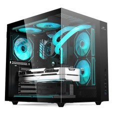 Корпус Wintek Cube Pro V909-B TG, ATX, USB 1*3.0/2*2.0, 5*12cm ARGB PWM (контр. + пульт д/у), чёрный