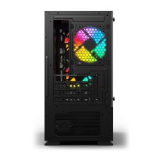 Корпус Wintek Shadow 701-B TG, Micro ATX, USB 1*3.0/1*2.0, HD-Audio+Mic, 2*14cm+1*12cm ARGB fan, черный