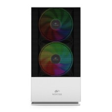 Корпус Wintek Shadow 701-W TG, Micro ATX, USB 1*3.0/1*2.0, HD-Audio+Mic, 2*14cm+1*12cm ARGB fan, белый