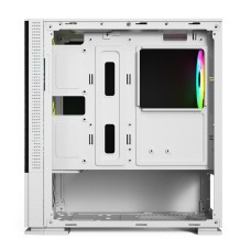 Корпус Wintek Shadow 701-W TG, Micro ATX, USB 1*3.0/1*2.0, HD-Audio+Mic, 2*14cm+1*12cm ARGB fan, белый