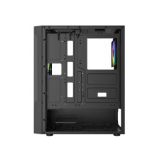 Корпус Wintek Shadow PRO 801 B-M TG, ATX, USB 1*3.0/2*2.0, HD-Audio+Mic, 2*14cm+1*12cm ARGB fan (без контроллера), чёрный