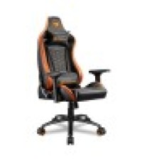 Игровое компьютерное кресло, Cougar, OUTRIDER S, Искусственная кожа PU AIR, (Ш)53*(Г)57*(В)119 (127) см, Чёрно оранжевый