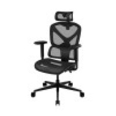 Игровое компьютерное кресло, ThunderX3, YTC-Mesh Black, Воздухопроницаемое сетчатое покрытие, (Ш)68*(Г)50*(В)110(124) см, Чёрный