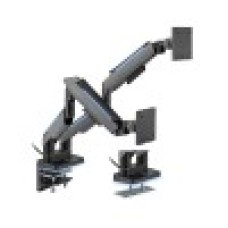 Настольный кронштейн с газлифтом,XG, MGG-1735D grey, для мониторов 17"-35", Нагрузка 2х20 кг., Наклон + 50°~- 20°, Поворот +/- 90°, Вращение монитора +/- 180°, VESA 75x75,100x100,серый