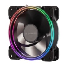 Корпусной вентилятор 2E GAMING AIR COOL (ACF120B-RGB), 120мм, Molex 4PIN +2510-3PIN, черные лопасти,