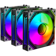 Комплект вентиляторов 2E GAMING Air Cool ACF120MB-ARGB, 3x120мм, 2000rpm, 4pin PWM +5VARGB, 20.5dBa,