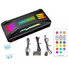 Контроллер 2E GAMING CONTR-B ARGB, 6 fans, 3pin fan + 5V 3pin ARGB, 2 pin LED, remote