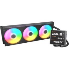 Кулер с водяным охлаждением, Cougar, Poseidon Vistek Pro ARGB 360, Intel 1851/1700/1200/115х и AMD AM5/AM4, 3*120мм Unity ARGB, 700-2500 RPM±10%, 78,2CFM, 38 dB(A), Чёрный