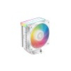 Кулер для процессора, Deepcool, AG400 WH ARGB V2 R-AG400-WHAMMN-GJD, Intel 1851/1700/1200/115х и AMD AM5/AM4, 220W, 120мм ARGB, 500- 2100±10% об/м, 75,89CFM, 31.6dB(A), 4pin, 125х92х154мм, Белый