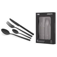 Набор столовых приборов Ardesto Black Mars Favola 4 пр., черный, нержавеющая сталь