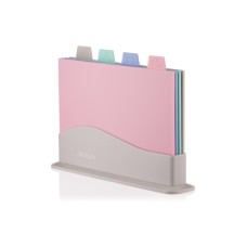 Набор досок кухонных на подставке Ardesto Fresh 4 шт.: 33,5*23,5*7 см, пластик