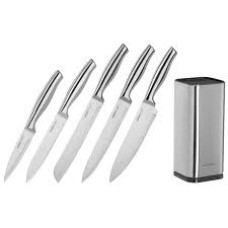 Набор ножей Ardesto Gemini 6 пр., нерж.сталь, блок: нерж. сталь,пластик