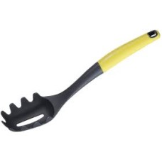 Ложка для спагетти Ardesto Gemini, серый/желтый, нейлон, пластик с софт тач AR2107PY