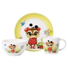 Набор детской посуды Ardesto Sweet hedgehog 3 пр., фарфор (Копия)