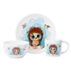 Набор детской посуды Ardesto Sweet hedgehog 3 пр., фарфор