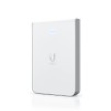Беспроводная точка доступа, Ubiquiti, U6-IW, In-Wall, 802.11a/b/g/n/ac/ax, AX5400, 1 порт 10/100/1000 RJ45, 4 порта 10/100/1000 RJ45, 300 клиентов, PoE+ 802.3at, без адаптера питания