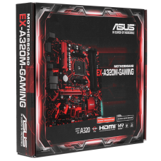 Уц. Материнская плата ASUS EX-A320M-GAMING, следы установки MB Socket AM4, MATX, AMD A320 (DVI+HDMI) 4DDR4, PCIx16, PCIx1, M.2