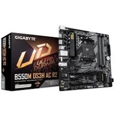 Материнская плата GIGABYTE B550M DS3H R2, AM4, 4xDDR4, PCIe4.0, DP+HDMI, 2xM.2, GLAN, mATX