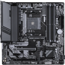 Материнская плата, Gigabyte, B550M GAMING X WIFI6 (4719331870096), AM4, B550, 4xDDR4 3200, 4xSATA3, 2xM.2 (1*PCIe 4.0x4/x2 & SATA. 1*PCIe 3.0x2 & SATA), RAID, 1xHDMI, 1хDP, 2xPCI-Ex16, 1xPCI-Ex1, WiFi, mATX