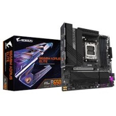 Материнская плата GIGABYTE B650M AORUS ELITE, AM5, B650, 4xDDR5, PCIe4.0, HDMI+DP, 2xM.2, 2.5G, mATX