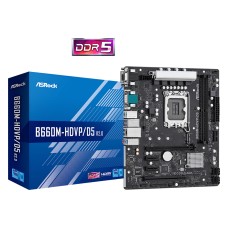 Материнская плата ASRock B660M-HDVP/D5 R2.0 LGA1700 2xDDR5 4xSATA 1xM.2 D-Sub DVI HDMI DP 1xCOM mATX
