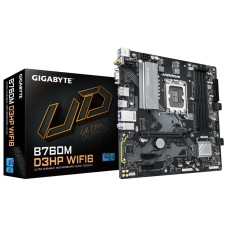 Материнская плата Gigabyte B760M D3HP MB Socket1700, MATX, iB760 (VGA+DP+HDMI), 4DDR5, 1PCIx16, 2PCIx1