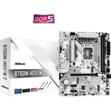 Материнская плата ASRock B760M-HDV/M.2 LGA1700 2xDDR5 4xSATA RAID M.2 VGA HDMI DP mATX