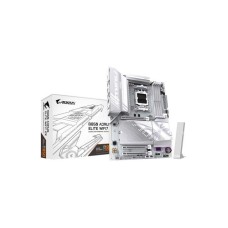 Материнская плата, Gigabyte, B850 AORUS ELITE WF7 ICE (4719331866099), AM5, B850, 4xDDR5 4400/4800/5200/8200(OC), 4xSATA3, 3xM.2 (PCIe 4.0 x4/x2), RAID, 1хDP, 3xPCI-Ex16, WiFi, ATX