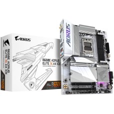 Материнская плата, Gigabyte, B650E AORUS ELITE X AX ICE (4719331860554), AM5, B650, 4xDDR5 4400/4800/5200/8000(OC), 4xSATA3, 3xM.2 (PCIe 4.0 x4/x2), RAID, 1xHDMI, 1хUSB Type-C® port, 3xPCI-Ex16, WiFi, ATX