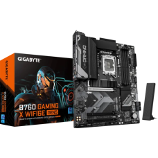 Материнская плата, Gigabyte, B760 GAMING X WIFI6E GEN5 (4719331871673), LGA1700, iB760, 4xDDR5 4000/4800/7600(OC), 4xSATA3, Raid, 3xM.2 (PCI-E 4.0x4/x2), 1хDP, 1xHDMI, 3xPCI-Ex16, WiFi, ATX