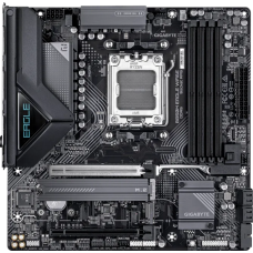 Материнская плата, Gigabyte, B850M EAGLE WIFI6E (4719331871826), AM5, B850, 4xDDR5 4400/4800/5200/8200(OC), 4xSATA3, 2xM.2 (1*PCIe 5.0 x4/x2, 1*PCIe 4.0 x4/x2), RAID, 1xHDMI, 2хDP, 2xPCI-Ex16, WiFi, mATX
