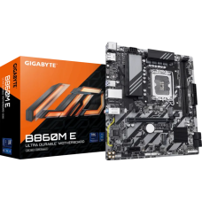 Материнская плата, Gigabyte, B860M E (4719331868260), LGA1851, iB860, 2xDDR5 5600/6400/8800(OC), 4xSATA3, Raid, 2xM.2 (PCI-E 4.0x4/x2), 1хDP, 1xHDMI, 1xDP, mATX
