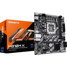 Материнская плата, Gigabyte, H810M K (4719331868697), LGA1851, H810, 2xDDR5 5600/6400, 4xSATA3, 1xM.2 (PCI-E 4.0x4/x2), 1xDP, 1xHDMI, 1xPCI-Ex16, 1xPCI-Ex1, mATX