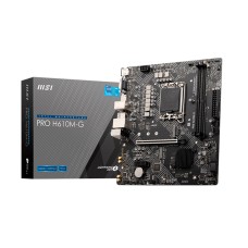 Материнская плата MSI PRO H610M-G LGA1700 H610 2xDDR5 4xSATA3 M.2 VGA HDMI DP mATX