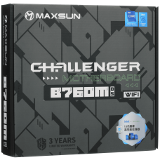 Материнская плата MaxSun B760M I-CAFE D4 MB Socket1700, MATX, iB760 (DP+HDMI), 2DDR4, 2PCIx16, 3PCIx1