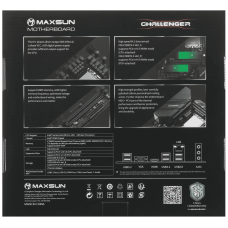 Материнская плата MaxSun B760M I-CAFE D4 MB Socket1700, MATX, iB760 (DP+HDMI), 2DDR4, 2PCIx16, 3PCIx1