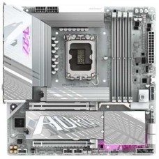 Материнская плата, Gigabyte, Z890M A ELITE WIFI7 ICE (4719331865269), LGA1851, iZ890, 4xDDR5 5600/5800/6000/6200/6400/9200(OC), 4xSATA3, 3xM.2 (2*PCI-E 4.0x4/x2, 1*PCI-E 5.0x4/x2), Raid, 1*DP, 1*порт USB4® (исполнение USB Type-C®), 2xPCI-Ex16, WiFi, mATX