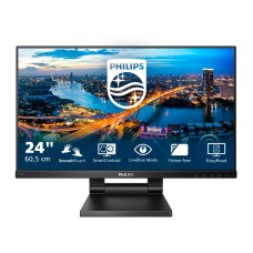 Монитор LCD 23.8'' [16:9] 1920х1080(FHD) IPS, nonGLARE, TOUCH, 75 Hz, 250 cd/m2, H178°/V178°, 1000:1, 50М:1, 16.7M, 4ms, VGA, HDMI, DP, USB-Hub, Height adj, Tilt, Speakers, 3Y, Black