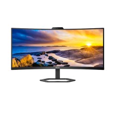 Монитор жидкокристаллический Philips 34E1C5600HE/01 LCD 34'' 21:9 3440x1440(UWQHD) VA, Curved, nonGLARE, 100 Hz, 300 cd/m2, H178°/V178°, 3000:1, 16.7M, 4ms, HDMI, DP, USB-C, USB-Hub, Height adj, Tilt, Speakers, 3Y, Black