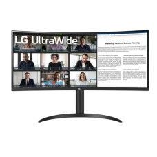 Монитор жидкокристаллический LG 34WR55QK-B.ARUZ 34'' 21:9 3440x1440(UWQHD) VA, Curved, nonGLARE, nonTOUCH, 100 Hz, 300 cd/m2, 5ms, HDMI, DP, USB-C,USB-A. Black