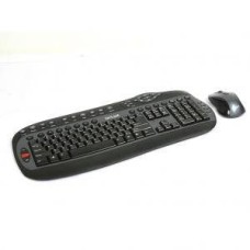 Уц. Клавиатура и мышь, USB, wireless, Delux DL-K8000G+M315GL, 29 hot keys, silver-black, повреждена упаковка KeyBoard + mouse