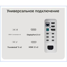 Монитор жидкокристаллический LG Мониторжидкокристаллический LG40U990AWARU 40'' 21:9 5120x2160(5K) IPS, Curved, 120 Hz, 450cd/m2, 2xHDMI, DP, Speakers, White