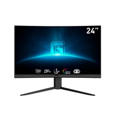 Изогнутый Игровой Монитор 23.6" MSI G24C4 E2, VA, 1920x1080 FHD, 180Hz, 1ms, 3000:1, 250cd/m2, Curved 1500R, Угол Обзора 178/178, 16:9, VESA 100x100, 2xHDMI, 1xDP, 1xEarphone out, Наклон -5°/20° градусов, Black