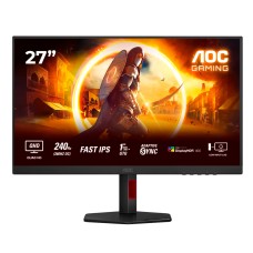Монитор Игровой 27" AOC Q27G4ZR/01 IPS 2560x1440 240Hz 0.3ms 400cd/m 1000:1 2xHDMI DP 2x2W Черный
