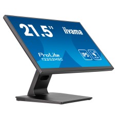 Монитор iiyama T2252MSC-B2 LCD 21.5'' 16:9 1920х1080(FHD) IPS, TOUCH, 80 Hz, 225 cd/m, H178°/V178°, 1000:1, 16.7M, 5ms, HDMI, DP, USB-Hub, Tilt, Speakers, 3Y, Black