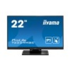 Монитор, iiyama, ProLite PLT2254M, T2254MSC-B1AG, TOUCH, 21.5", 3840 x 2160, IPS, 60ГЦ, HDMI (v2.0), DP(v1.2), DVI, USB (v3.2 x2), 350кд/м2, 1000:1, 4мс, Регулировка наклона/поворота/высоты/вращения, 100x100, 178/178, 16:9, 16.7, Черный