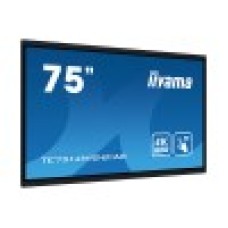 Интерактивная панель, iiyama, TE7514MIS-B1AG, 75", 4K, Android 13, V100, Quad core A76+A55, ОЗУ 8гб, ПЗУ 64гб, чёрный