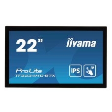 Монитор IIYAMA TF2234MC-B7XLCD 21.5'' 16:9 1920х1080(FHD) IPS, TOUCH, 350 cd/m2, H178°/V178°, 1000:1, 16.7M, 8ms, VGA, HDMI, DP, Open frame, 3Y, Black